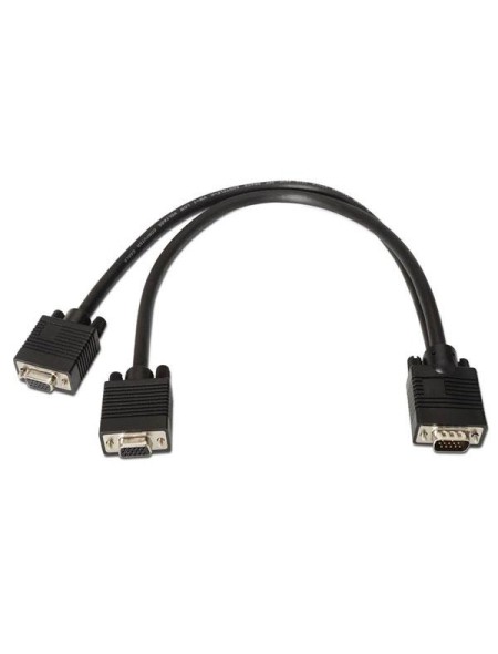 Cable duplicador VGA 1x Macho - 2x Hembra / 0.45 metros /  Nanocable 10.15.2000