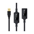 Cable USB amplificador activo USB 2.0 a/m 10 metros / Nanocable 10.01.0212
