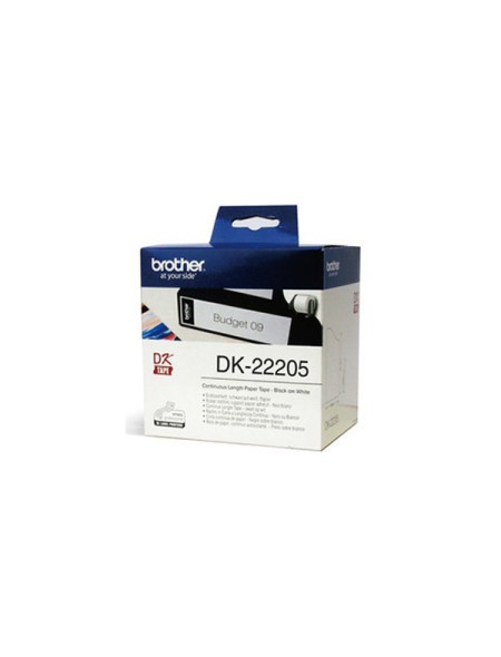 Etiquetas Original Brother DK22205 / 62mm x 30.48m