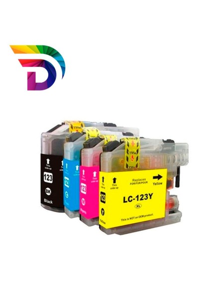 Tinta compatible Dayma para BROTHER LC123 Magenta 600 pag.
