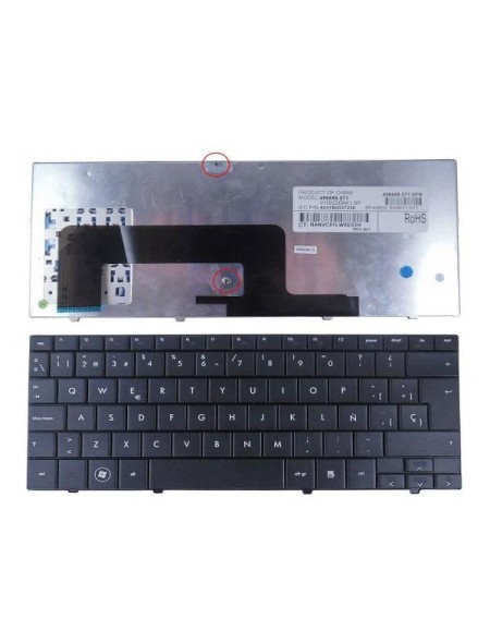 Teclado compatible para portátil HP Mini 700 / Mini 1000/ 1100 / 1010 / 1030  negro