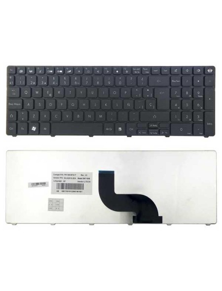 Teclado compatible para portátil PACKARD BELL tk85 / tm85 / tm86 / tm87/ tm89 / le11bz / negro