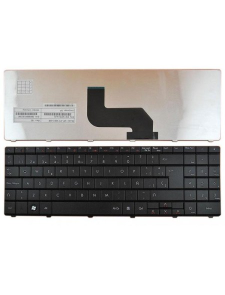 Teclado compatible para portátil PACKARD BELL lj61 / lj63 / lj65 / lj67 / lj71 / tj66 / tj71 negro