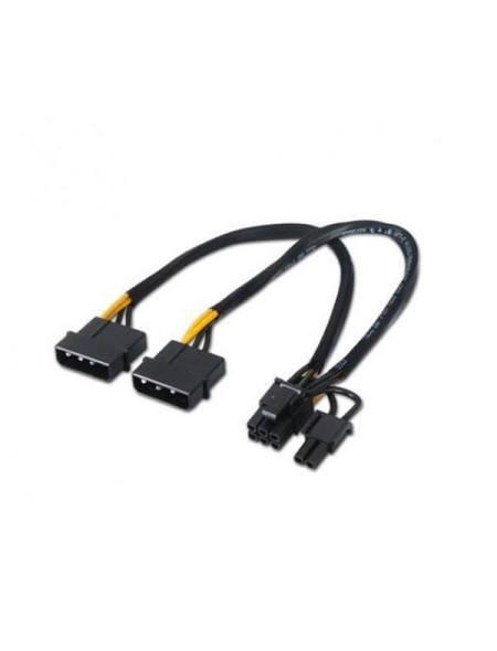Cable molex gráfica 2x5.25 a  6+2 pin pci-e / 20cm / 10.19.1201 Nanocable