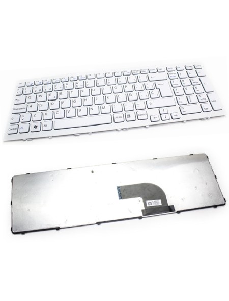 Teclado compatible para portátil SONY sve15 / sve17 series blanco