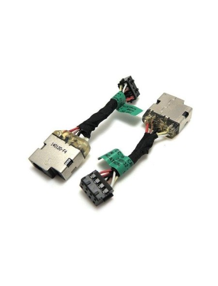 Dc-Jack compatible para portatil HP Pavilion 15-n series / 14-n  / cable de 5.5 cm / 8 pin