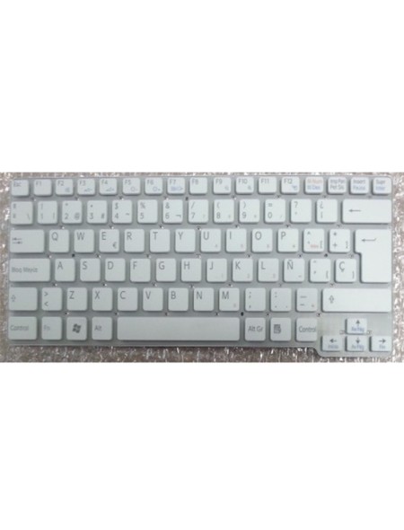 Teclado compatible para portátil SONY vpc-cw series blanco