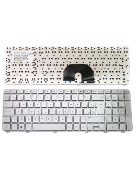 Teclado compatible para portátil HP Dv6-6000 / Dv6-6100 / Dv6-6200 / Plata