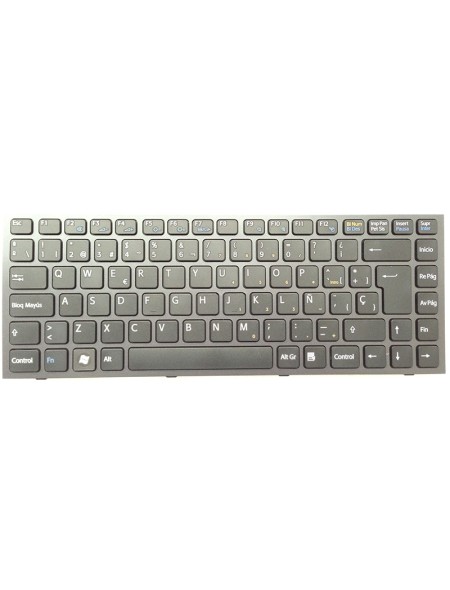 Teclado compatible para portátil SONY vpc-s11 negro con marco