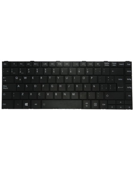 Teclado compatible para portátil TOSHIBA c40 / c40d / c40t / c45  negro