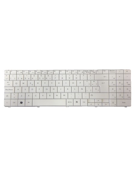 Teclado compatible para portátil PACKARD BELL st85 / st86 / mt85 blanco