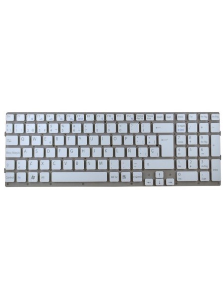 Teclado compatible para portátil SONY vpc-ec blanco  vpcec2m1e / vpceb4e1