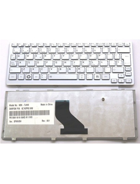 Teclado compatible para portátil TOSHIBA Mini nb200 / nb255 / nb300 / nb305 plata