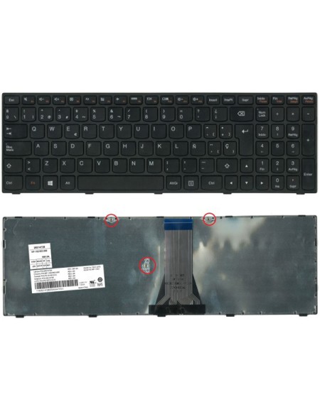 Teclado compatible para portátil LENOVO IdeaPad G50-45 / G50-70 / Z50-70 / B50-70 / Negro