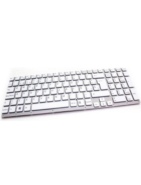Teclado compatible para portátil SONY vpc-eb series blanco sin marco