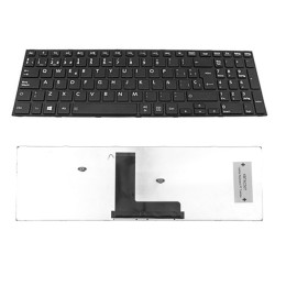 Teclado compatible para portátil TOSHIBA Satellite c50t-b/ c50dt-b / r50-b / c50-b / Marco Negro