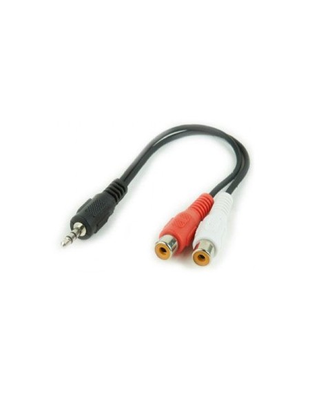 Cable Jack 3.5mm macho a 2 rca hembra 20cm  cca-406