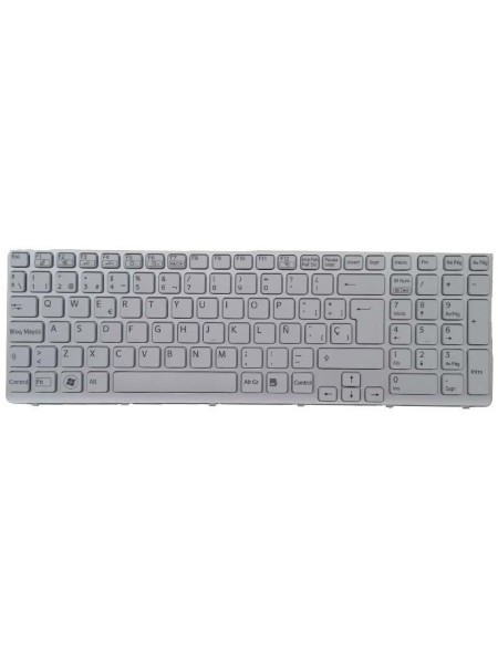 Teclado compatible para portátil SONY sve15 / sve17 series retroiluminado blanco