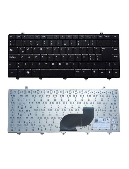 Teclado compatible para portátil DELL studio 14 / 1450 / 1470 / 14z series negro latino