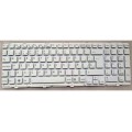 Teclado compatible para portátil SONY Vaio vpc-eh blanco sin marco
