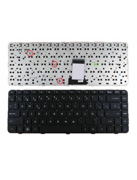 Teclado compatible para portátil HP Pavilion dm4-1000 dv5-2000 series negro sin marco
