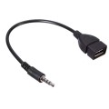Cable Jack 3.5mm auxiliar a USB hembra OTG / NB1354 / Blanco / One+