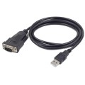 Cable USB a Serie RS232 M/M / Db9m / Negro / Compatible Win 8 - Win 10 / Gembird Uas-db9m-02
