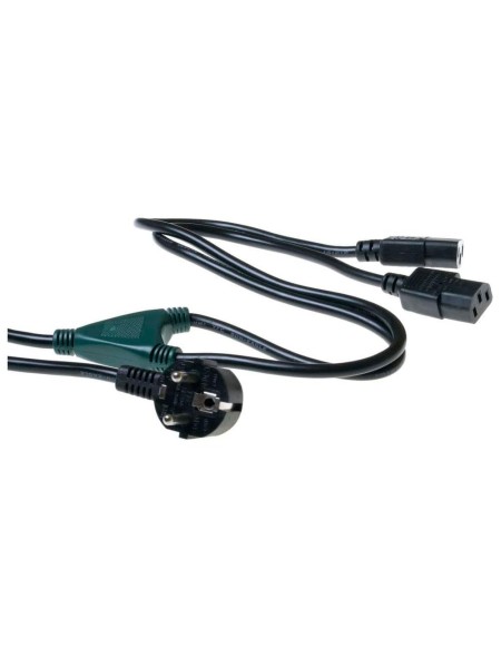 Cable alimentacion 2x cpu a red schuko 1.2m / Bulk ( Sin bolsa)