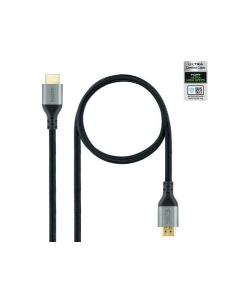 Cable HDMI 2.1  M/M / 1.5 metros / 8K 60Hz / Hdr / eArc / 48Gbps / Certificado / Nanocable 10.15.8101-L150