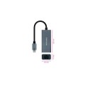 Adaptador conversor Type-C a Ethernet Gigabit RJ45 / 15cm / Aluminio / Nanocable 10.03.0406