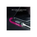 Adaptador conversor Type-C a Ethernet Gigabit RJ45 / 15cm / Aluminio / Nanocable 10.03.0406
