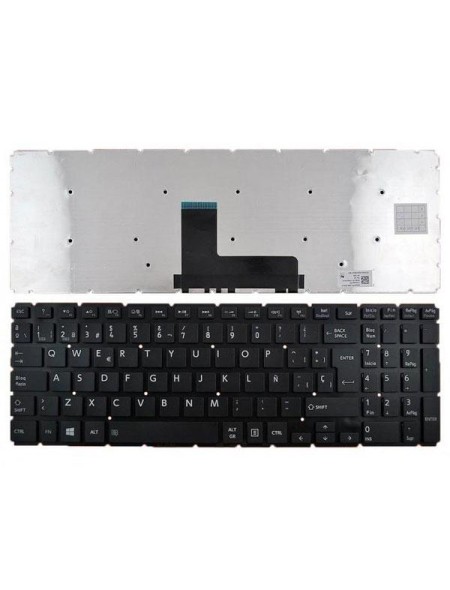 Teclado compatible para portátil TOSHIBA Satellite L50-b / S50-b / negro / sin marco