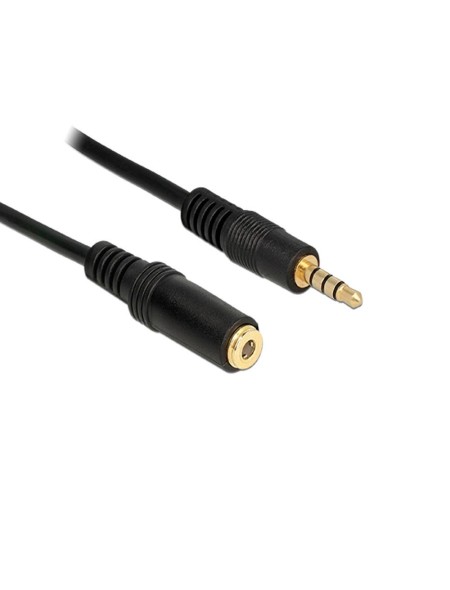 Cable audio estereo Jack 3.5 M/H  5m / 4 pines / Delock 84669