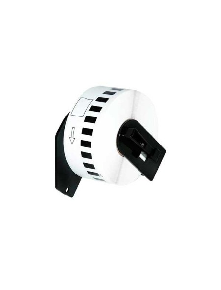 Etiquetas genéricas para BROTHER DK22214 Negro / Blanco