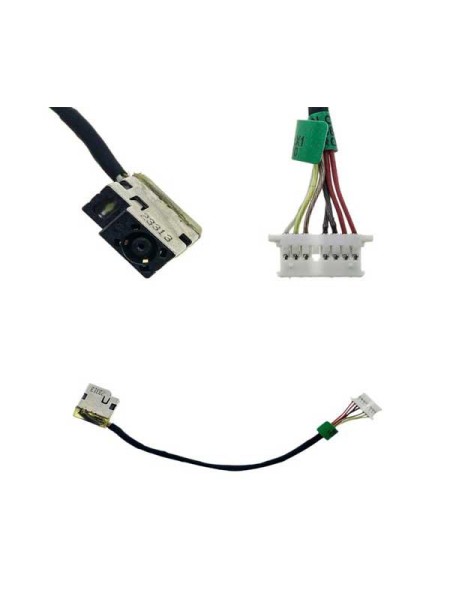 Dc-Jack compatible para portatil HP omen 15-a / 15-ac / 15-ax / 15-AY / 15-ax001np / Hp 255 / 12.5cm Aprox. / 7 Pines / 799736-f57
