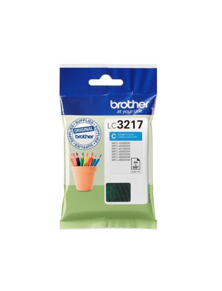 Tinta Original Brother LC3217 Cian