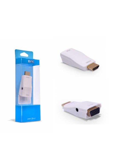 Adaptador HDMI a VGA + Audio / Jack 3.5mm / 1080p / 3Go / A127
