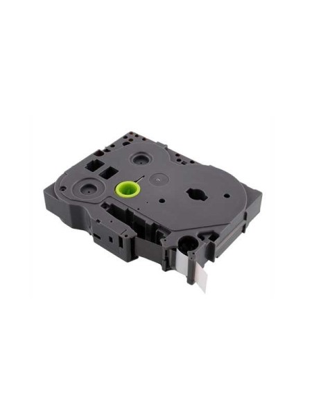 Cinta genérica para BROTHER TZE-231 Negro / Blanco 12mm. x 8m.