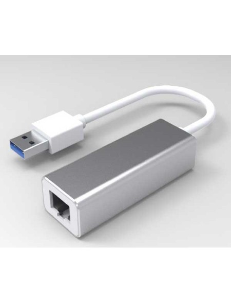 Adaptador conversor USB 3.0 a Ethernet Gigabit RJ45  15cm  Nanocable 10.03.0401