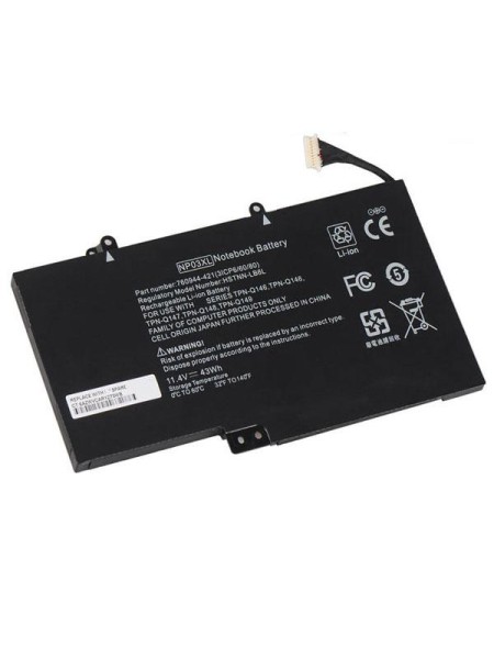Batería compatible para portátil HP NP03XL 11.4 3800mAh