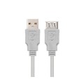 Cable prolongador USB 2.0  M/H  3m  Beige 10.01.0204