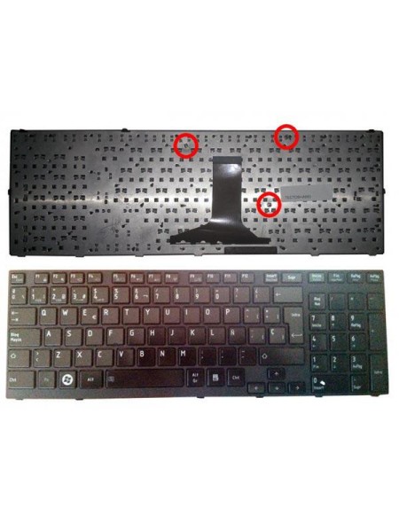 Teclado compatible para portátil TOSHIBA A660 / a665 negro