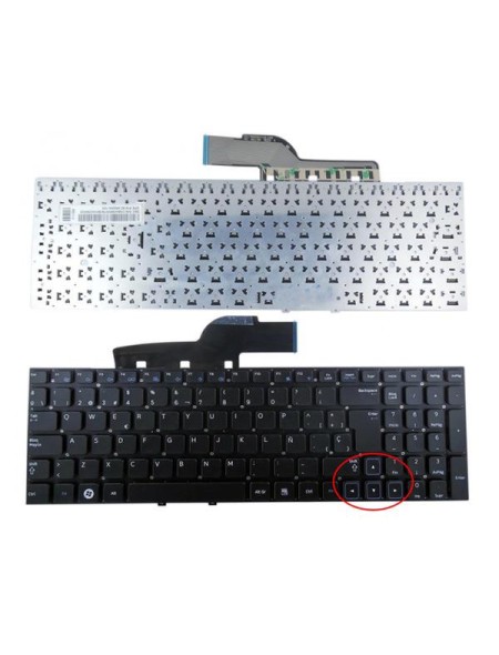 Teclado compatible para portátil SAMSUNG Np300 series 15.6 / Np300e / Np300e5a / Np300e5c / negro