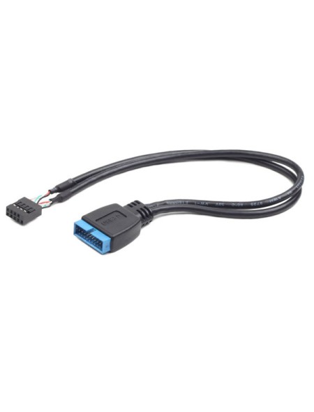 frágil Leve Gaseoso Cable conector interno 9 pines USB 2.0 a 19 pines USB 3.0 / cc-u3u2-01