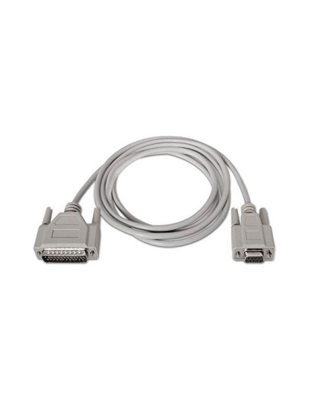 Cable serie null modem db9 hembra a db25 macho 1.8 m   10.14.0802