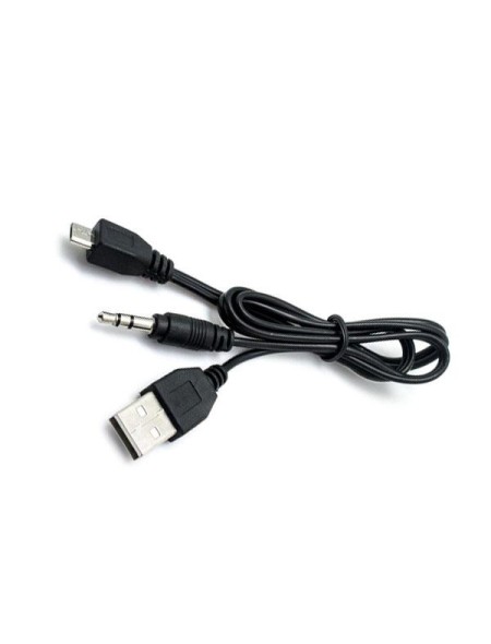 Cable de carga USB - Jack 3.5mm - Micro USB /  0.5m / mp3 - altavoces