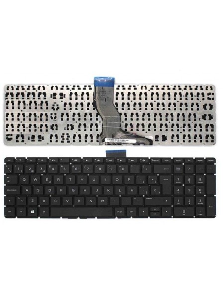 Teclado compatible para portátil HP Pavilion 15-ab / 15-bs / 15q-bd / 15-cc / 813975-071 / Teclas cuadradas / Intro grande / Negro