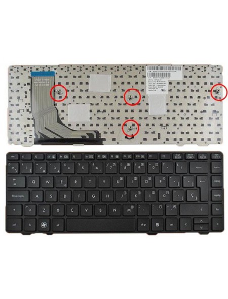 Teclado compatible para portátil HP Probook 6360b negro