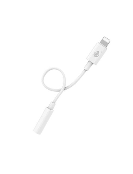 Cable adaptador de audio Iphone Lightning a Jack 3.5mm Hembra / NB1241 / Blanco
