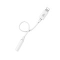 Cable adaptador de audio Iphone Lightning a Jack 3.5mm Hembra / NB1241 / Blanco